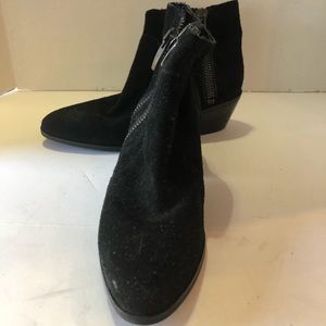 New Via Spiga Celina Suede Double Zip Bootie Sz 5